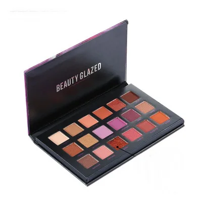 

Makeup 18 Colors Eyeshadow Palette Textured Shadows Palette Multicolor Eyes Powder Plate Brand Beauty Glazed