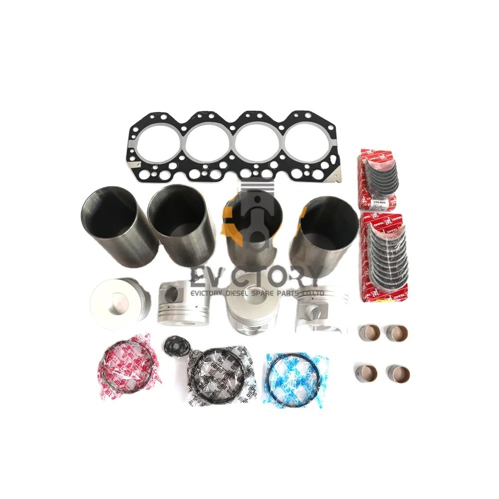 

For Toyota 14B overhaul Rebuild Kit piston liner gasket +valves+guides