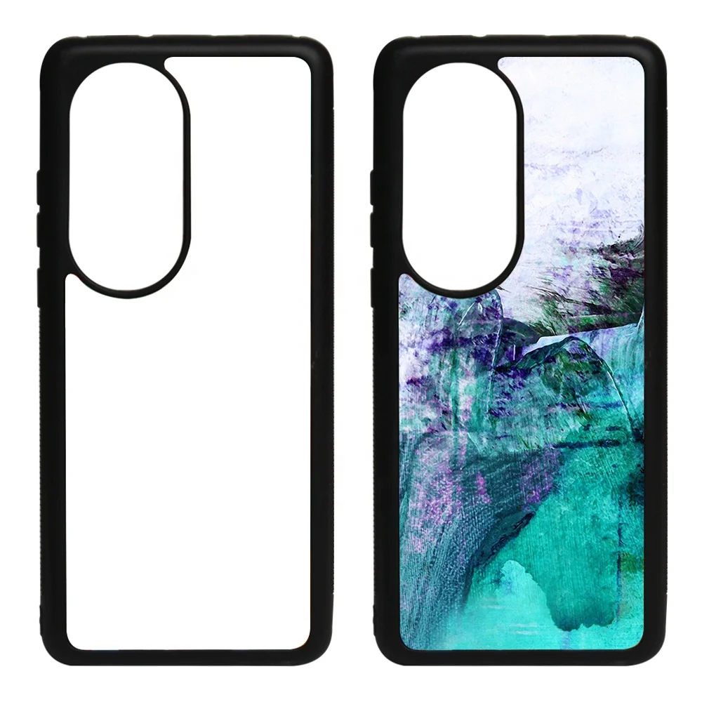 

Prosub Sublimation Heat Printing Cell Phone Case TPU+PC Blank Sublimation Phone Cover For Huawei P50(P50 Pro), Black/white/transparent