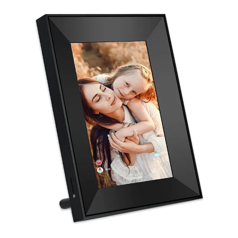 

Customized 8in WIFI High Display 8GB Aimor App Remotely Share Picture Video Digital Photo Frame for Grandparents, Black