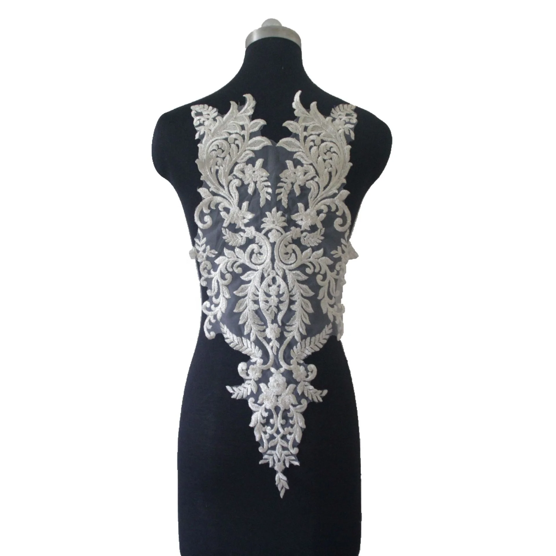 

Wedding dress bridal gowns handwork embroidery applique patch, Accept customized color