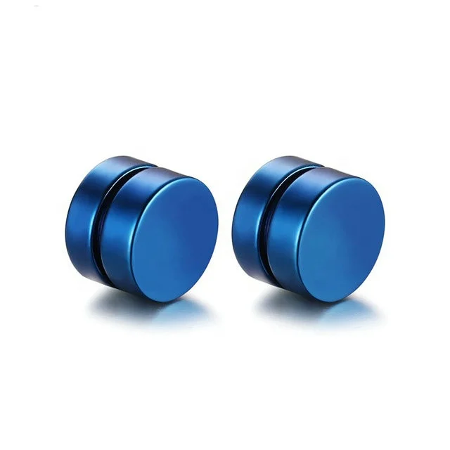 

R.GEM. 6/7/8/9/10/11/12mm Punk Non Piercing Earrings Stainless Steel Men Magnetic Earrings for Boys