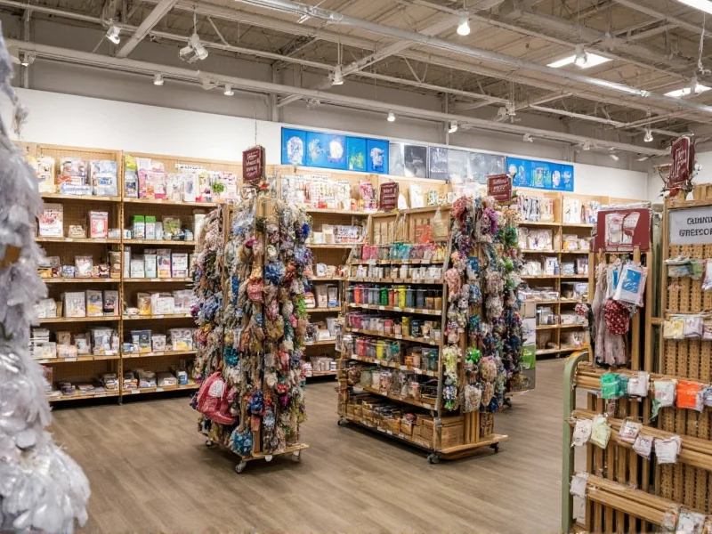 Michaels eco-craft section with recycled material displays
