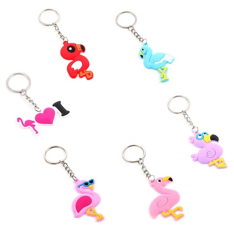 

New llaveros Cute Chaveiro Flamingo Keychain Cute Animal Car Key Chain Ring Bag Men and Women Pendant Jewelry