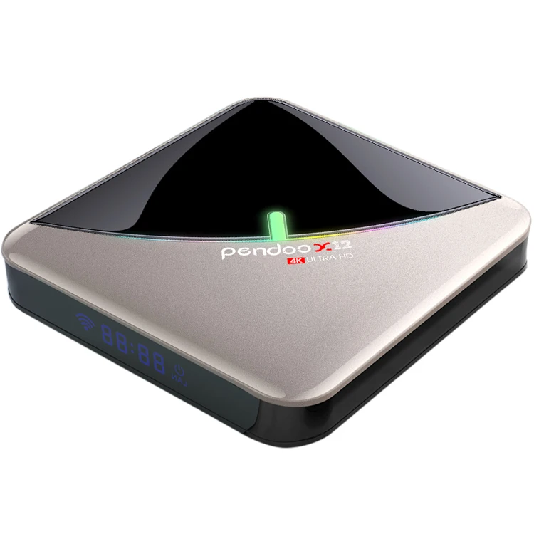 

2020 Pendoo x12 S905X3 Set Top Box 4k 4+32GB Dual Wifi USB3.0 Smart android tv Box