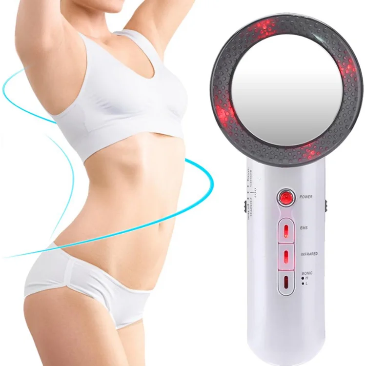 

3 in 1 Fat Burning Machine Ultrasound Therapy Slim Face Body Massager Portable Skin Tightening EMS Weight Loss RF Equipment