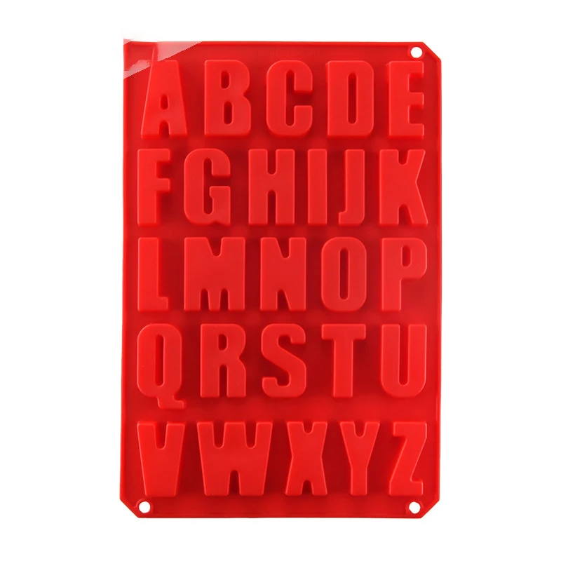

Free Sample 100% Food Grade A-Z Letters Cake Baking Tools Silicone Mold