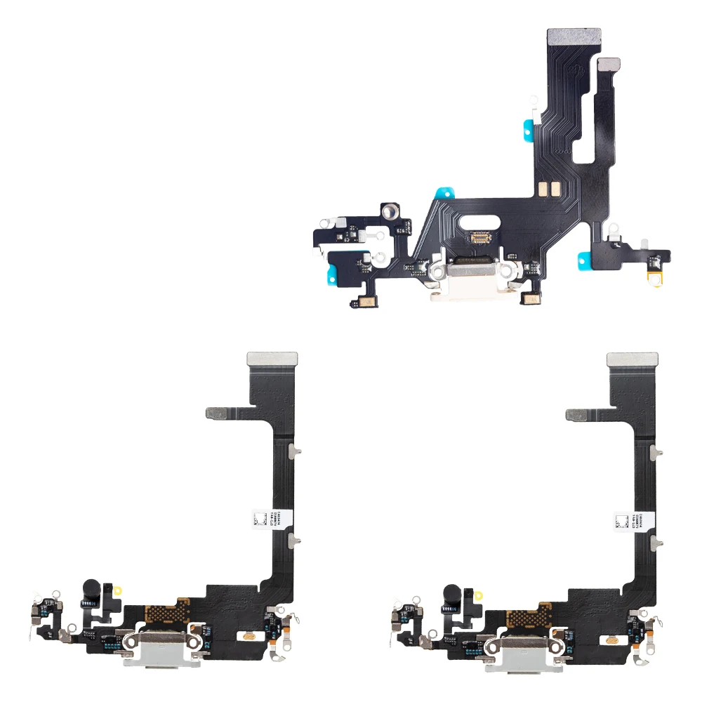 

Original Charging Flex Cable For iPhone 7 8 Plus X Xs Max 11 Pro max USB Charger Port Dock Connector Flex Cable, Black white gold