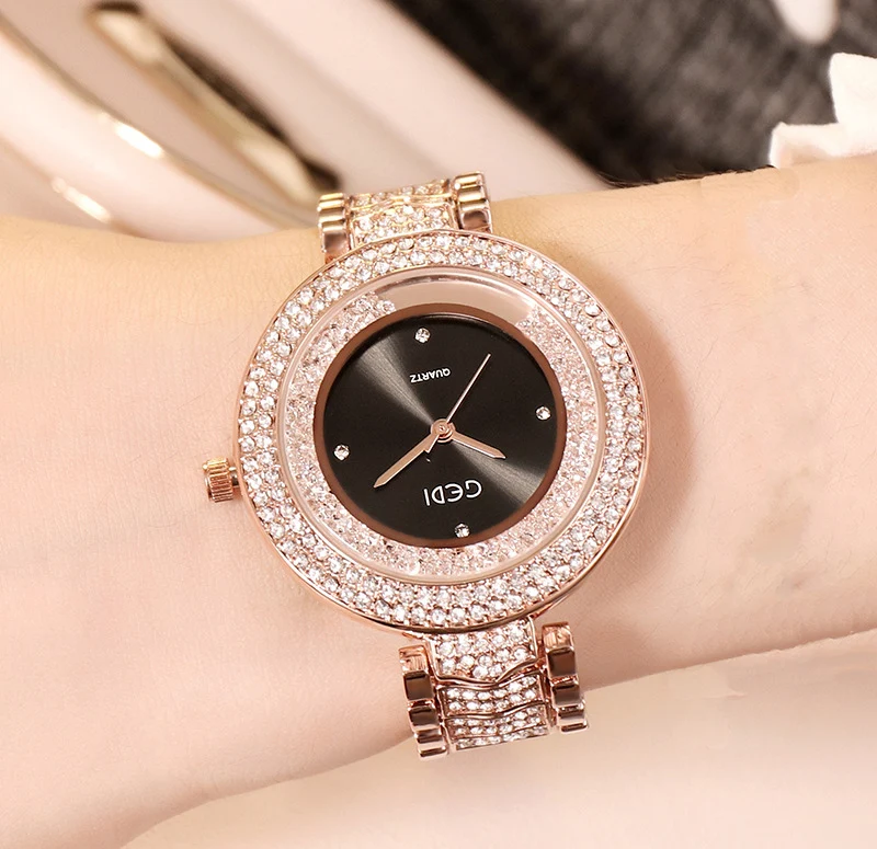 

WJ-9591 Hot Style Diamond Stainless Steel Band Watch For Ladies With a Retro Style Watch Women's Casual Fashion Wristwatch, Mix