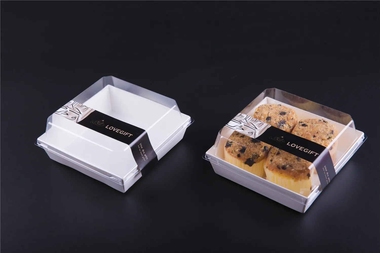 Disposable Pie Cake Food Boxes Take Out Containers Paper Box With Lid