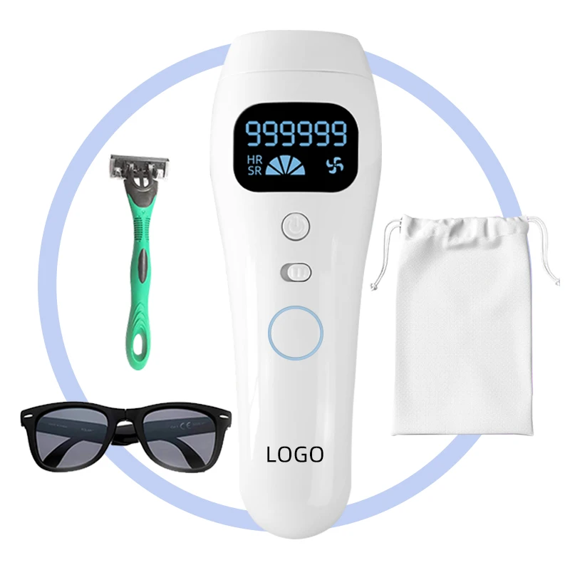 

Popular mini ipl laser permanent hair remover for men use FCC CE ROHS, White, customized colors