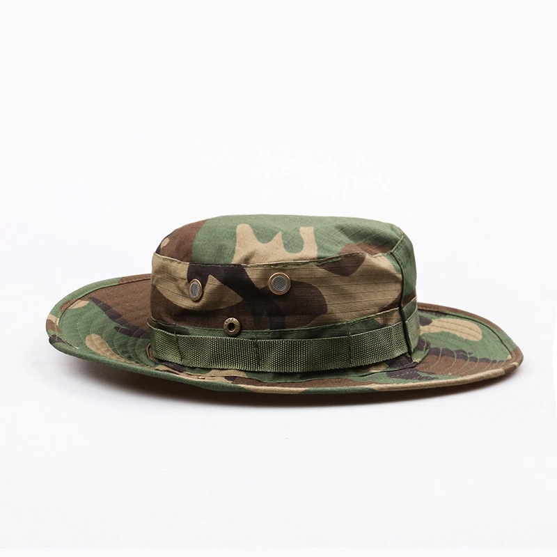 
Camo Hunting Hat Military Boonie Cap Woodland Camo Boonie Hat 