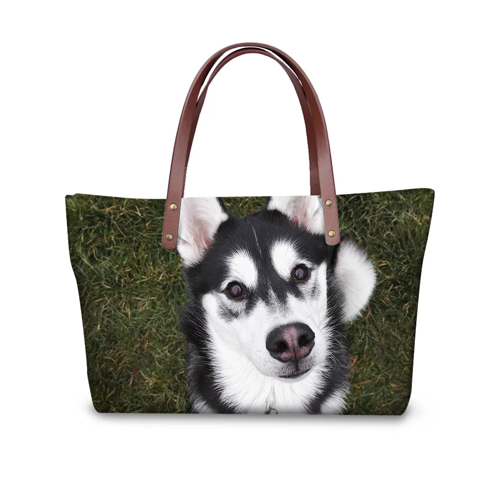 

Sublimation print on demand cute dog Luxury Bags Women Handbags Ladies Fashion Neoprene Shoulder Bag Top Handle Satchel Purse