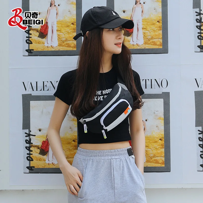 

BQ Stylish Simple Panelled Multi-Colors Mini Crossbody Messenger Single Shoulder Chest Bag Waistbag Waist Fanny Pack