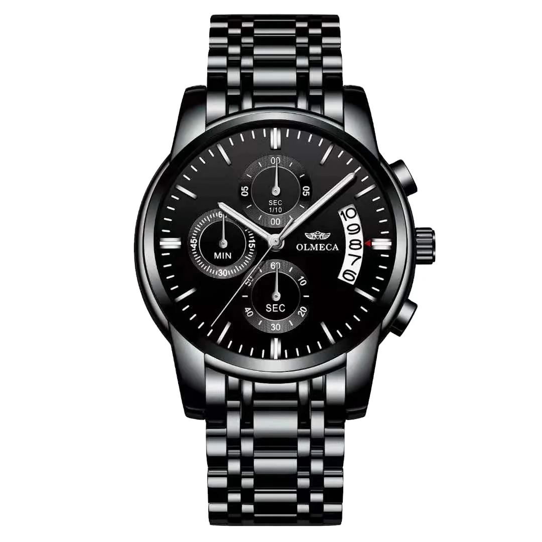 

2021 Men Watch Chronograph Sport Mens Watches Top Brand Luxury Waterproof Full Steel Quartz Gold Clock Men Relogio Masculino, Multi colors