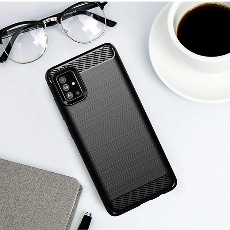 

Soft TPU Slim Fashion Anti-Fingerprint Non-Slip Protective Phone Case Cover for Samsung Galaxy A51 4G A52, Colors optional