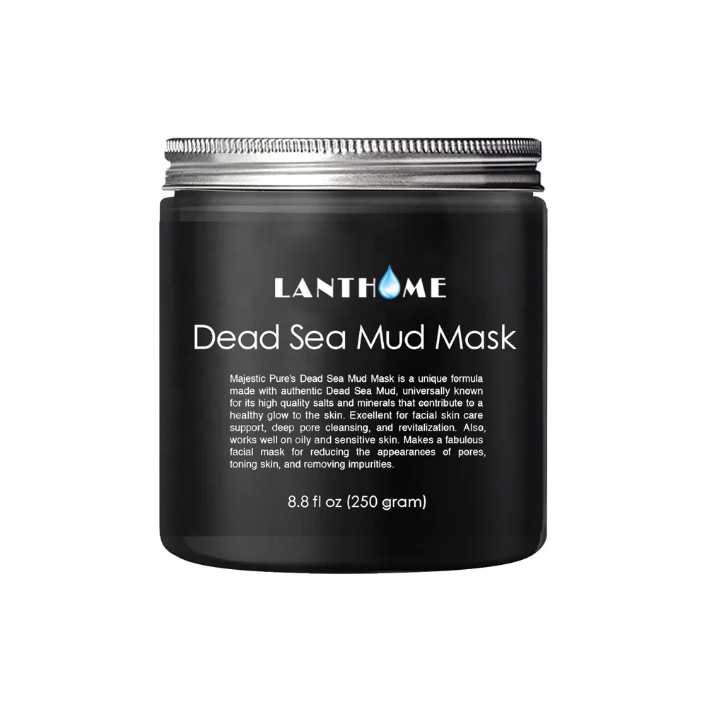 

OEM ODM Private Label Deep Skin Cleanser Help Clean Acne Blackhead Removal Facial Dead Sea Mud Mask, Black