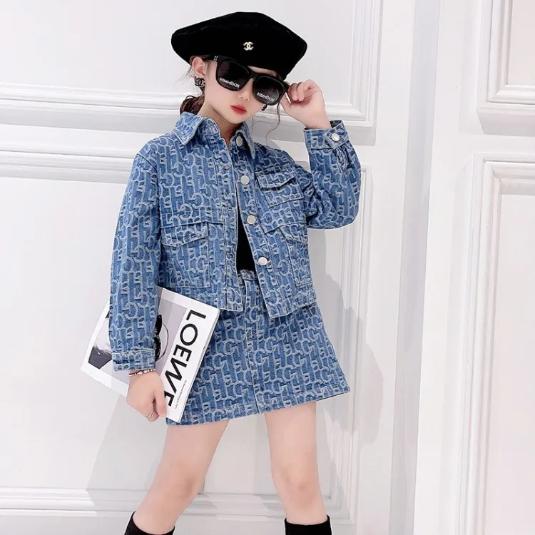 

2021 hot autumn girls clothing sales beautiful children skirt set baby girl fashion children's clothing, Picture shows
