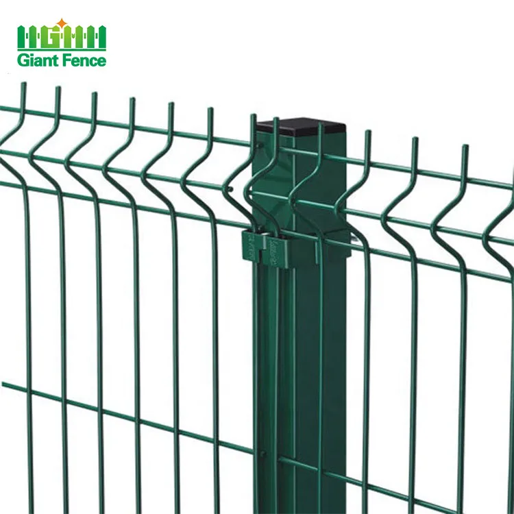 

Home Outdoor Decorative Metal Bending Curved Panel Welded Wire V Mesh Garden Fence For Houses, Green white red blue black grey yello