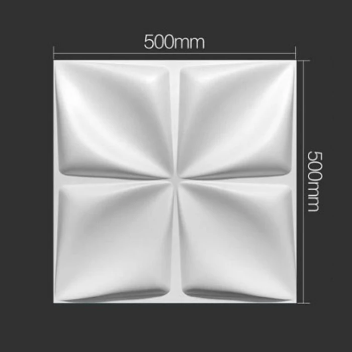 

Wave 3D Wall Panel Modern Geometric Matt Manufacturers Direct Sales of PVC Board Decorative Three-dimensional Wallpanel White