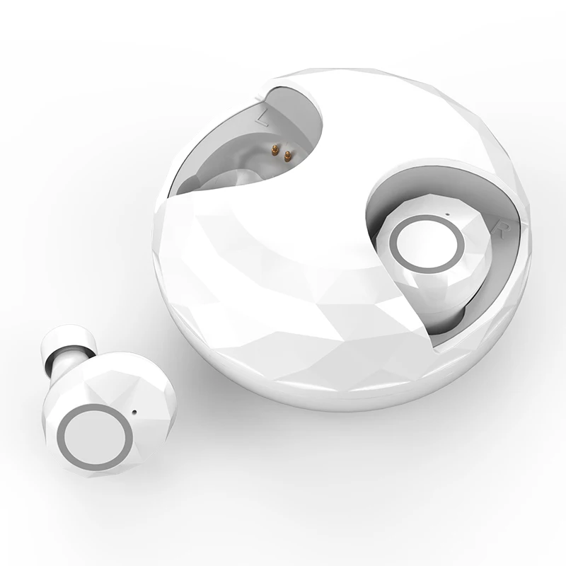 

Touch Wireless BT5.0 Binaural Earphone Diamond Cutting Rotating TWS Blutooth Headset