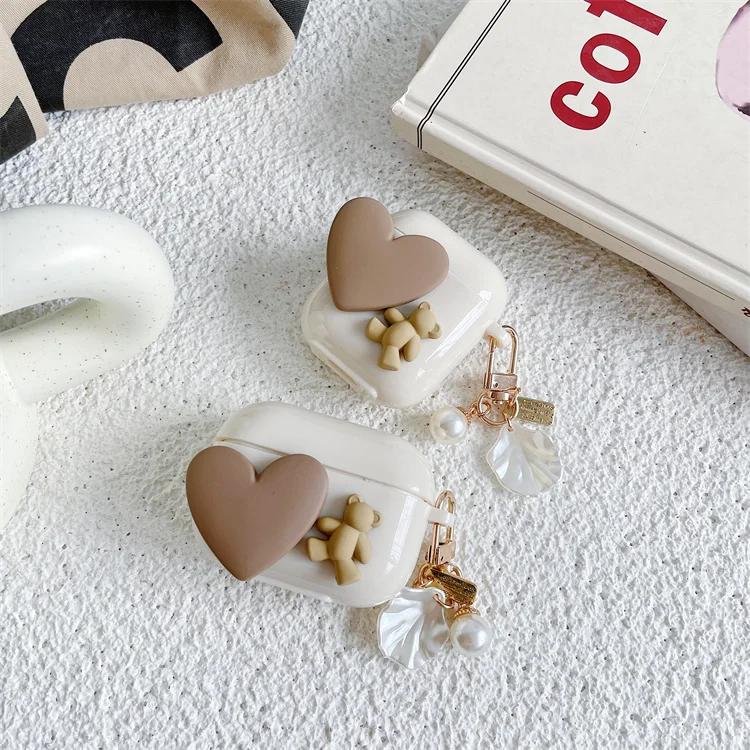 

Fashion Luxury Cute Girl Heart Love Case Soft TPU Case de for Airpods 1 2 and Pro for Airpods 1 2 3 Pro