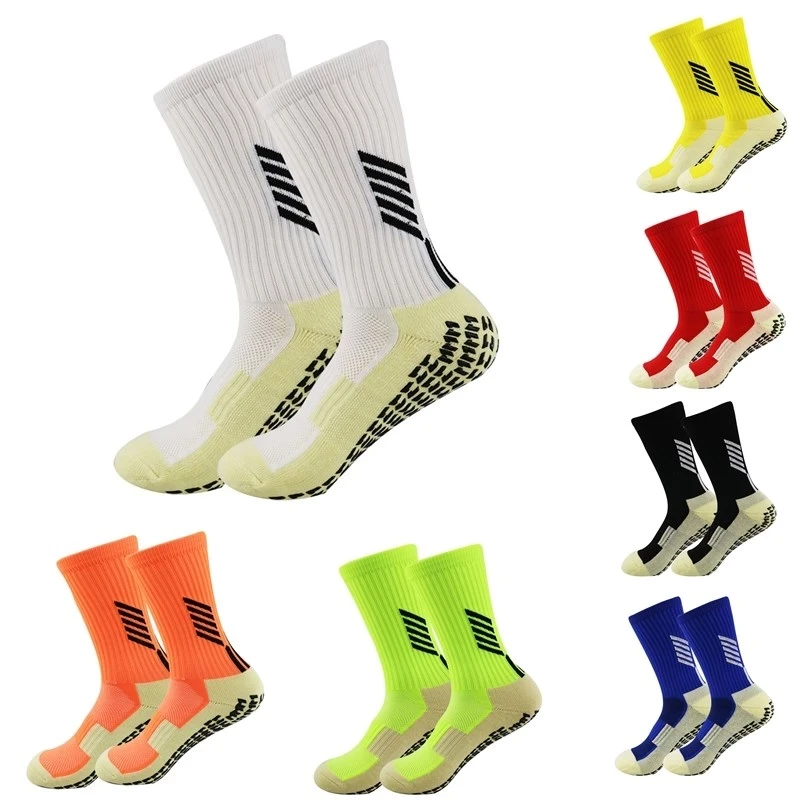

Factory New Design Anti-Slip Football Training Socks Men Soft Breathable Soccer Socks