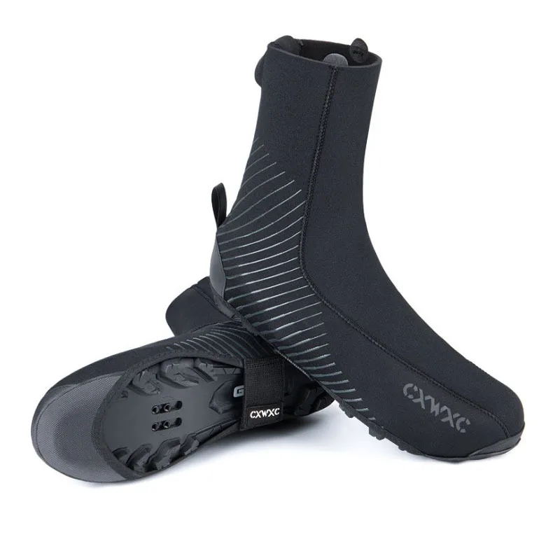 

Outdoor Sports Winter Thermal Waterproof MTB Shoe Cover Cycling Shoe Cover MTB Cover Shoe For Cycling, Black