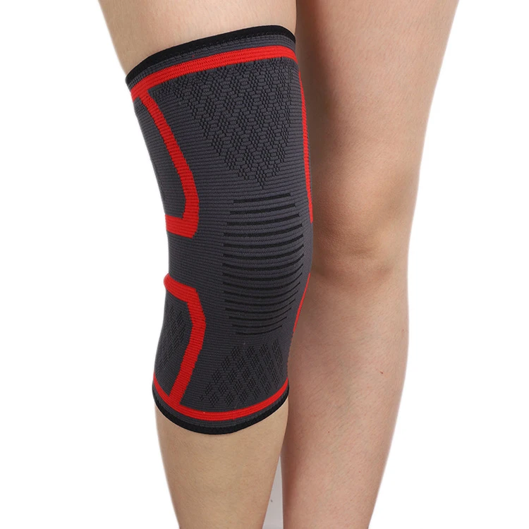 

Factory price Nylon Thickening anti-collision knee support brace protector pad Sleeve for Running Weightlifting Powerlifting, Black .red.blue.green.orange