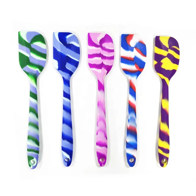 

Colorful Heat Resistant Non-stick Cake Tools Food Grade Butter Jam bbq Silicone Spatula with Steel Core