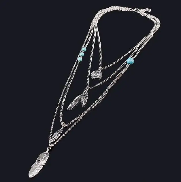 

Bohemian multilayer stereo accessories necklace classical african jewelry for women