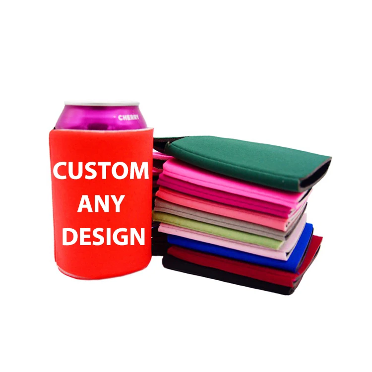 

Oem Custom Design Coozy For Cans Bottle Sleeve,Universal Beer Neoprene Insulated Can Cooler Sublimation, Black,white,pink,red,yellow,orange,blue,green,coffee,gray,purple