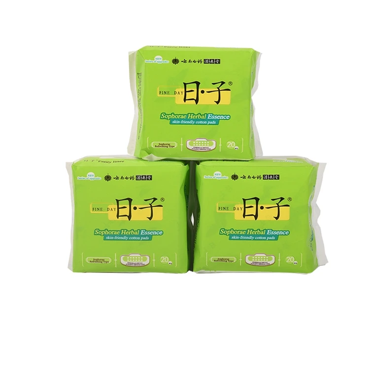 

Cool feeling female soft care cotton sanitary pad