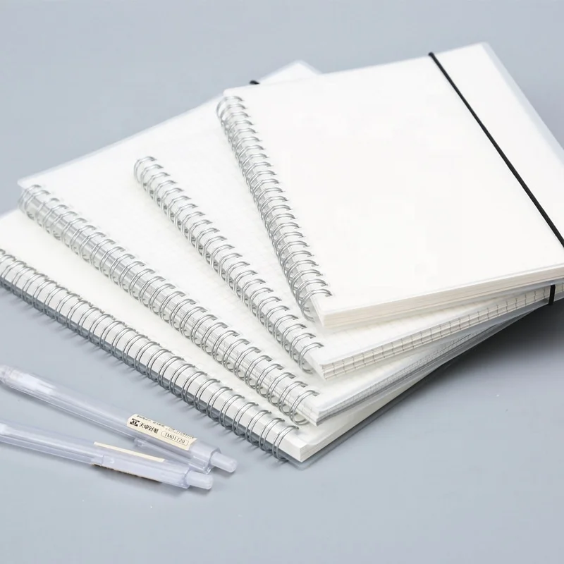 
Transparent Hardcover Spiral Notebook/Students And Office,Writing Diary Subject Notebooks 
