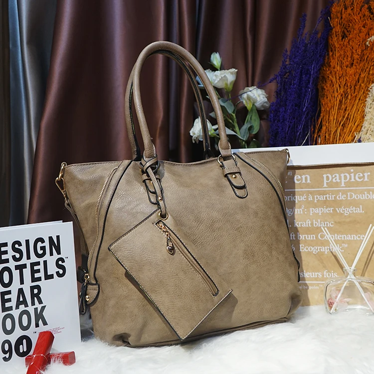 

EG311 Fashion eco friendly high-capacity PU Tote Bag 2022 women hand bags custom purses handbags