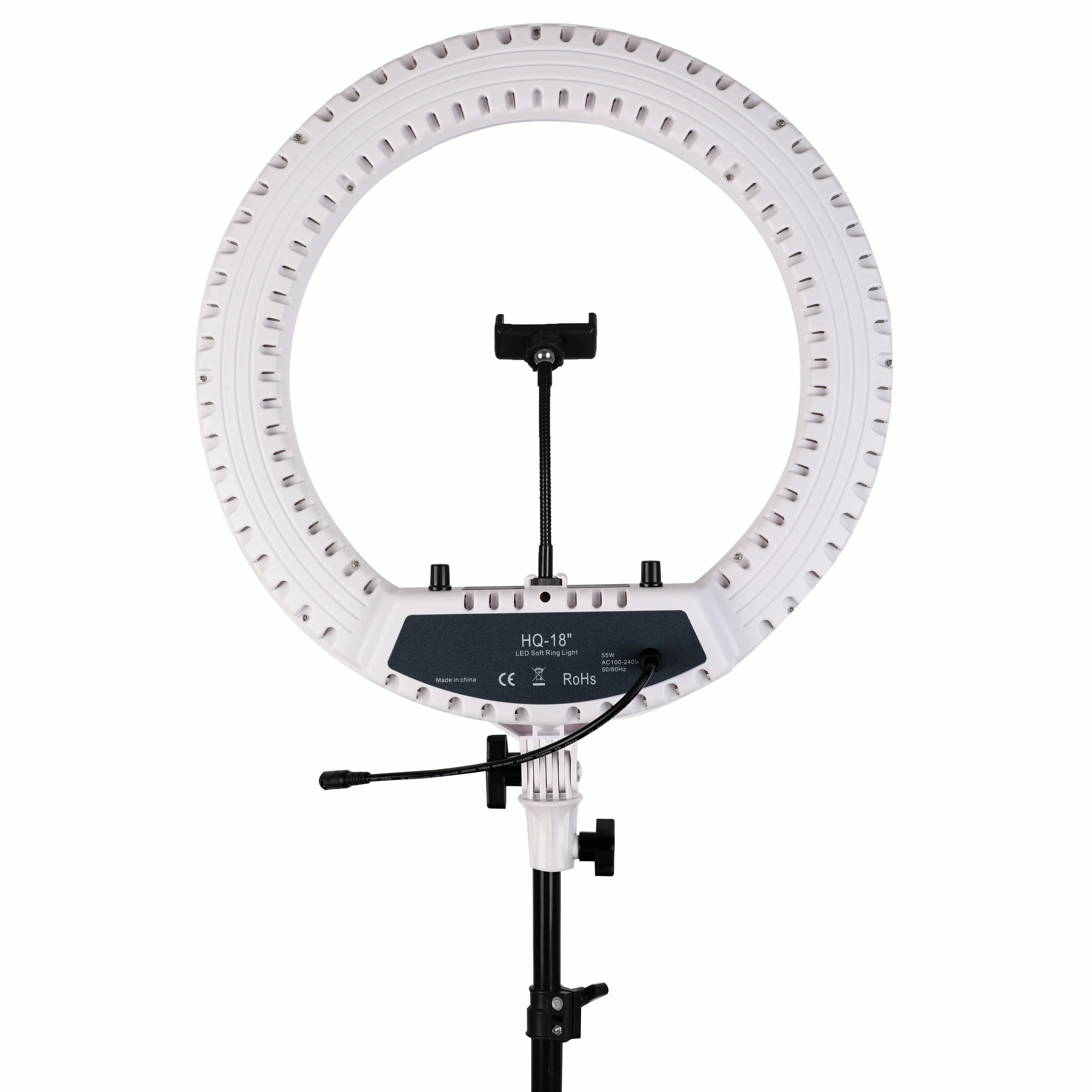 

18 inch right light 55W 3000K-6000K professional photography led ring light with tripod stand remote