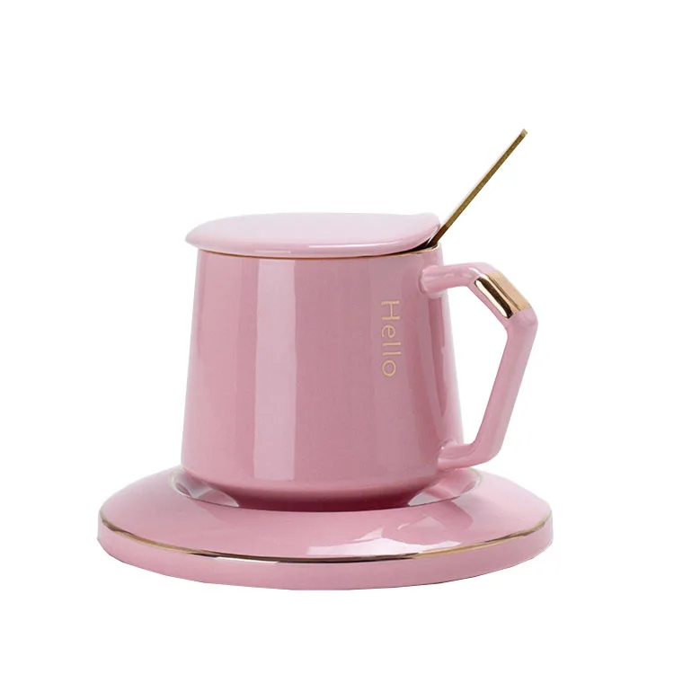 

New design color glazed ceramic coffee mugs pink color ceramic coffee & tea mug sets, Same as picture or customized