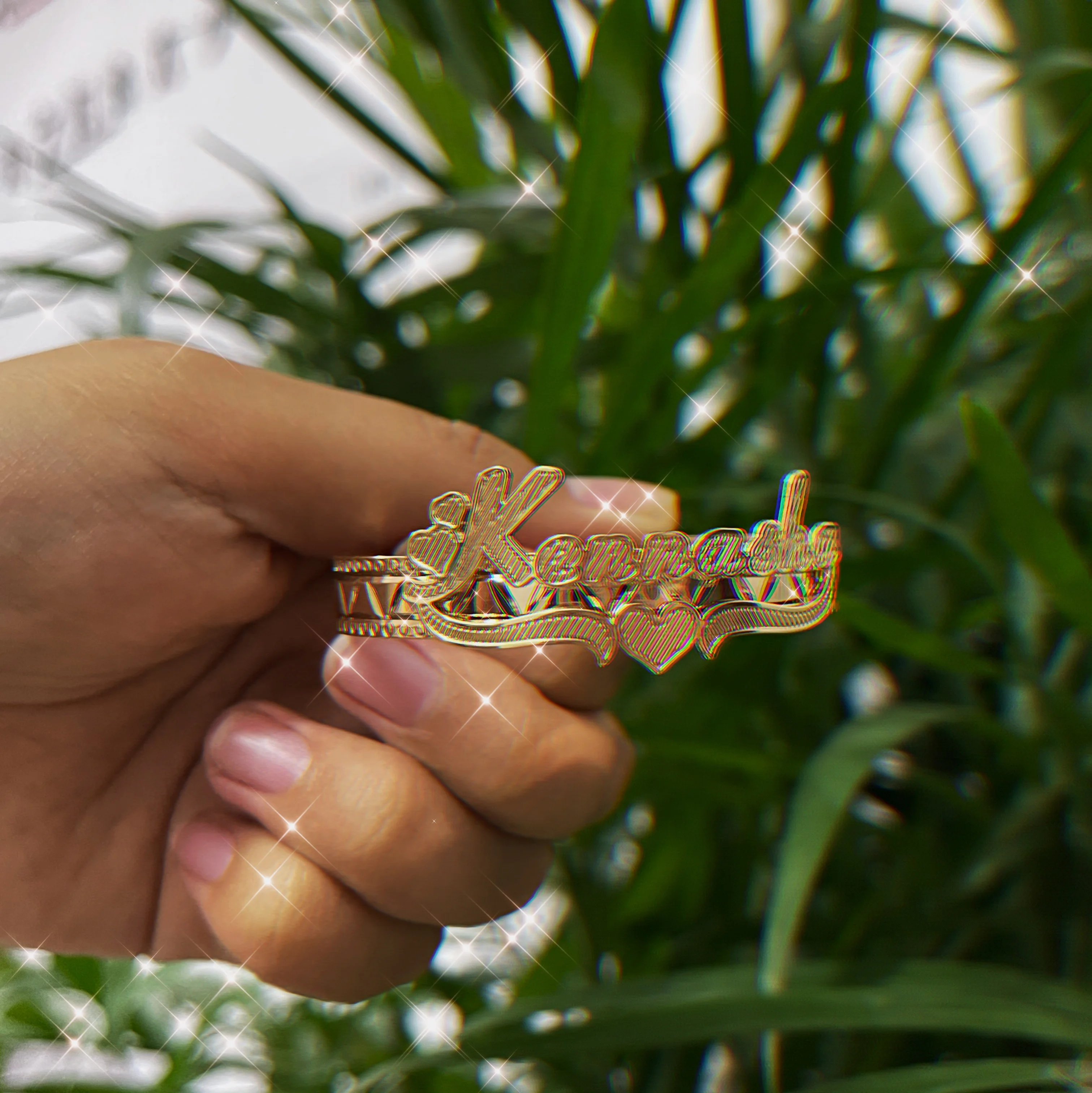 

2021 New Wholesale 18K Customized Kid's Personalised Bracelet For Children, Gold, silver, rose gold