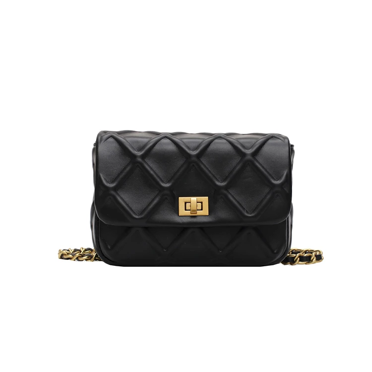 

EM967 Premium quality pu leather ladies one-shoulder messenger handbag with logo custom 2022 luxury cute purses women