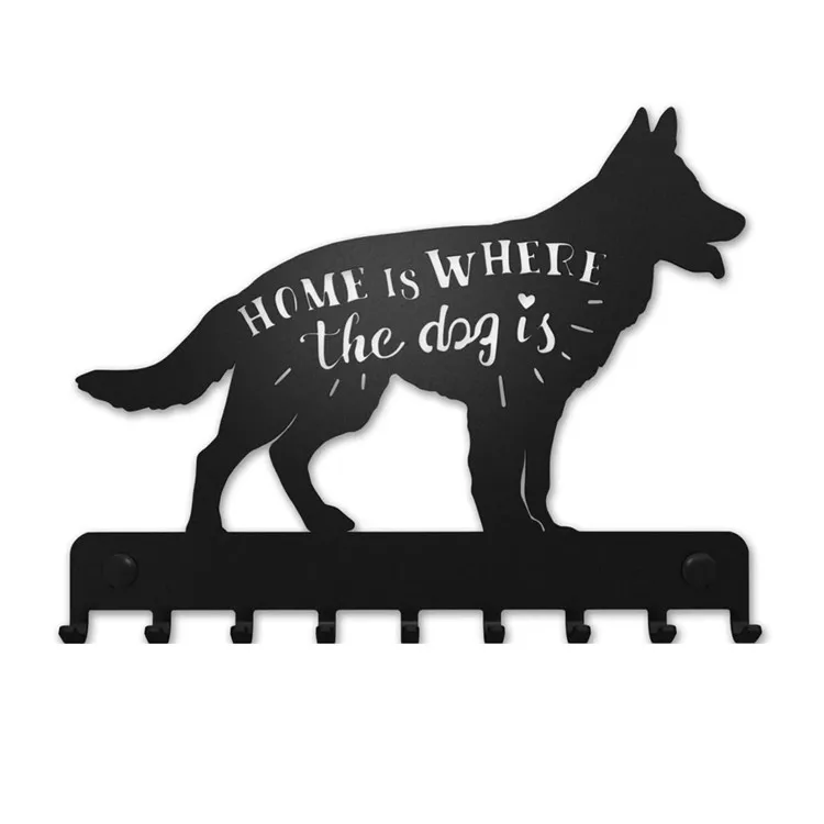 

Hot Selling Custom Black Metal Dog Key Holder Wall Mount clothes hanger Key storage rack, Bronze,accept customized