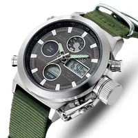 

Luxury Brand Mens Golden Hours Military Digital Sports Quartz Watch