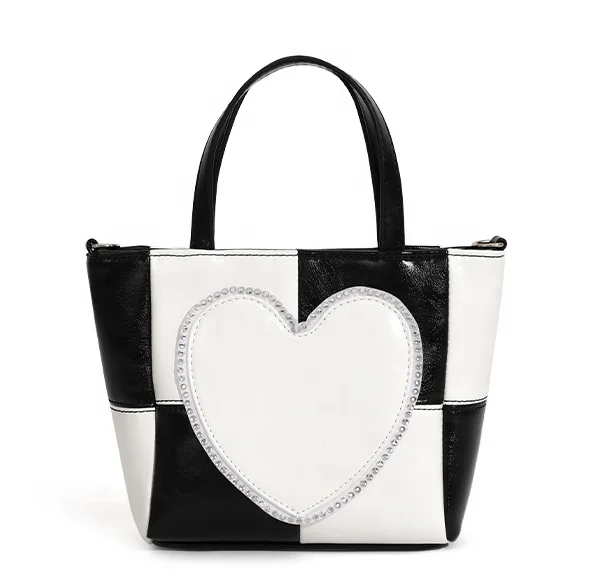 

Novelty Fashion Heart Bag Leather Crossbody Bag Women Shoulder Tote Bags For Women