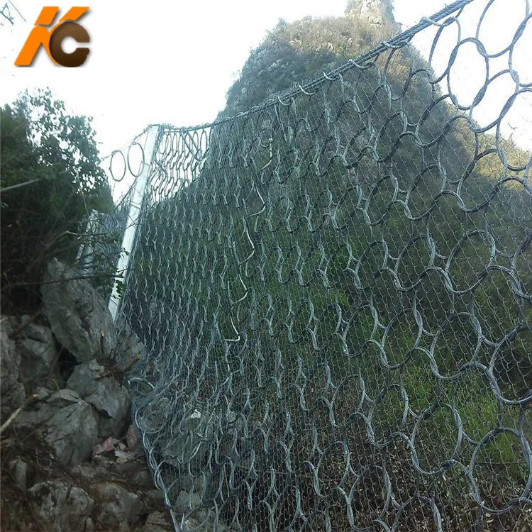 Factory!!!!! Sns Flexible And Rockfall Soft Ring Wire Mesh For Slope