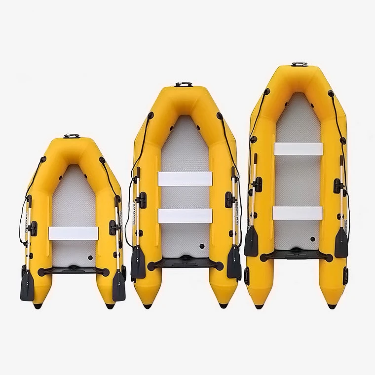 

2 Person Double Inflatable Boat Single Handle Carbon Paddle Fishing Kayaks With Engine