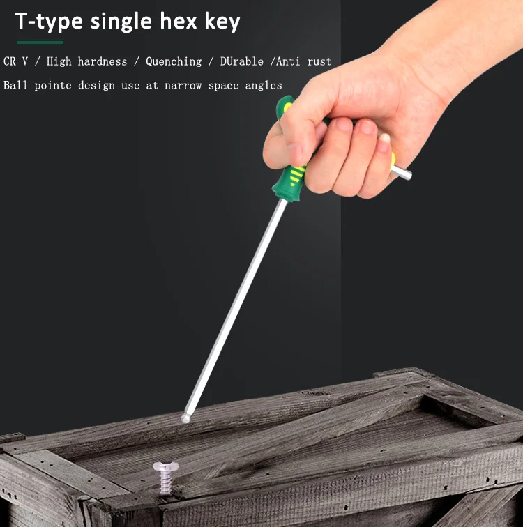 Manufacture ring spanner box end Hex Wrenches T Handle Hex Allen Wrench Torx Key with hexagon spanner