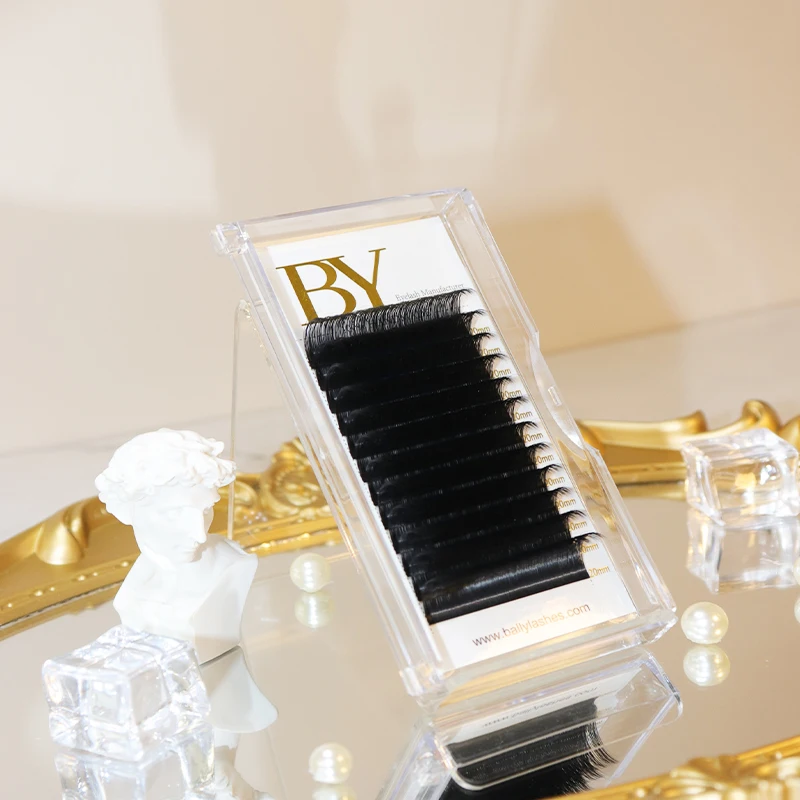 

Private Label Eyelash Eyelash Extensions Mink Individual Eyelash Extension Extensions 25mm Faux Mink Black OEM Fur Craft Style, Natural black