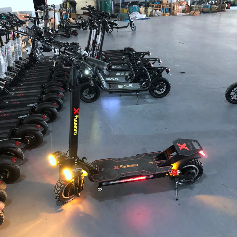 

2021 High Powerful Electric Scooter 2400W Dual Brushless Motor Fast Electric Scooter Speed 70km/h, Black