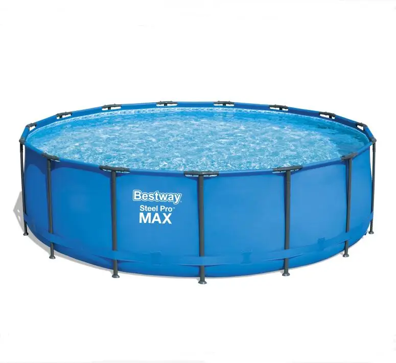 

Bestway 56438 easy set above ground pool piscina metal frame swimming pool large water capacity pool, Blue