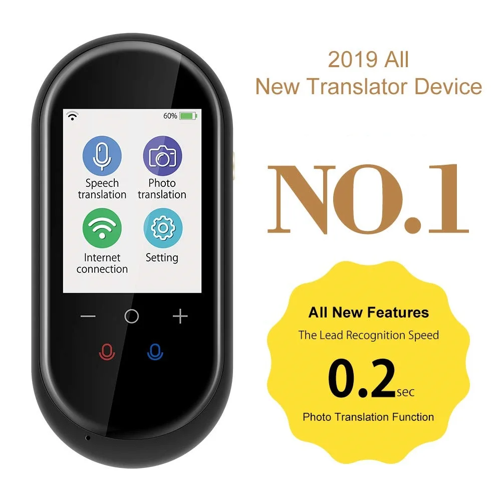 2019 new product multi language instant translator intelligent device from china factory OEM/ODM