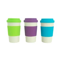 

Customize Design 400ML Eco Friendly Reusable Biodegradable Bamboo Fibre Coffee Cup